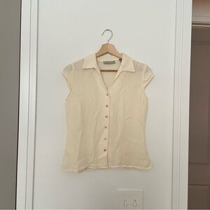 KATE HILL • vintage silk cap sleeve top